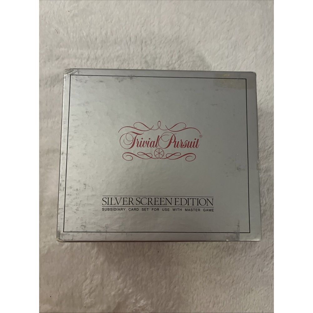 Vintage Trivial Pursuit Silver‎ Screen Edition Movie Board Game Extension Sealed